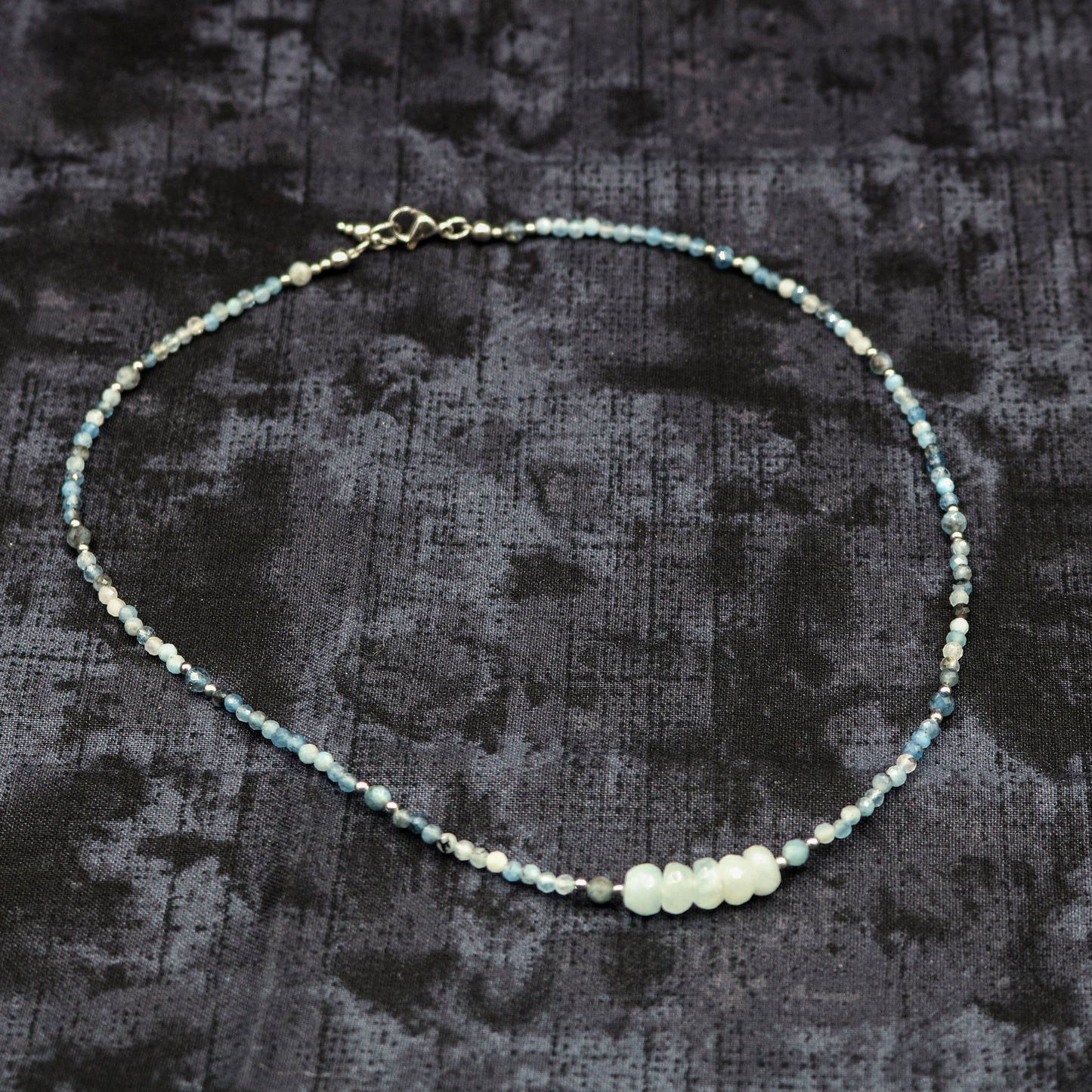 Aquamarine Choker Style Necklace