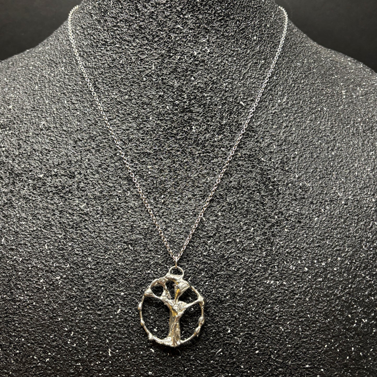 Soft Solder Tree of Life Pendant Necklace