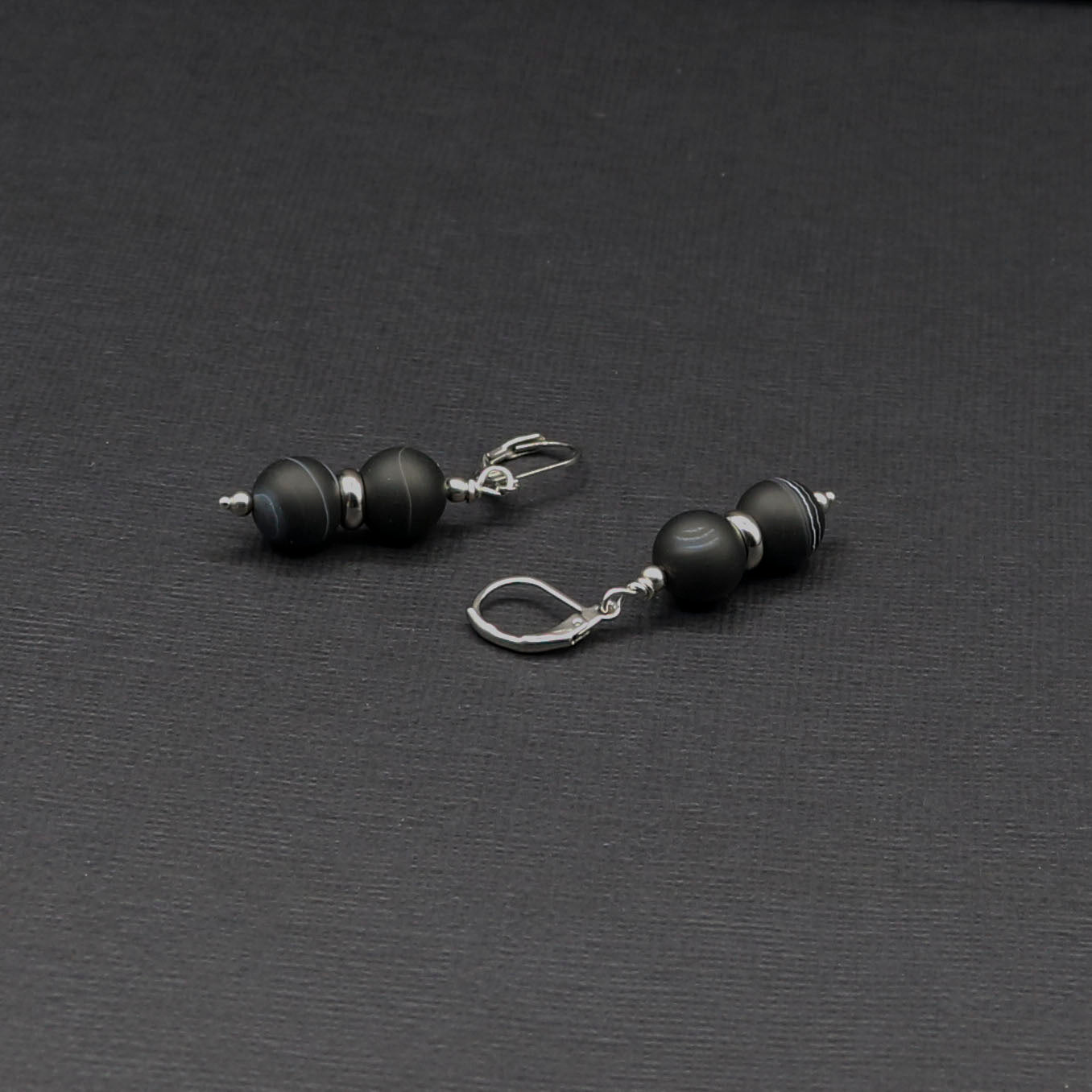 Black Sardonyx Dangles