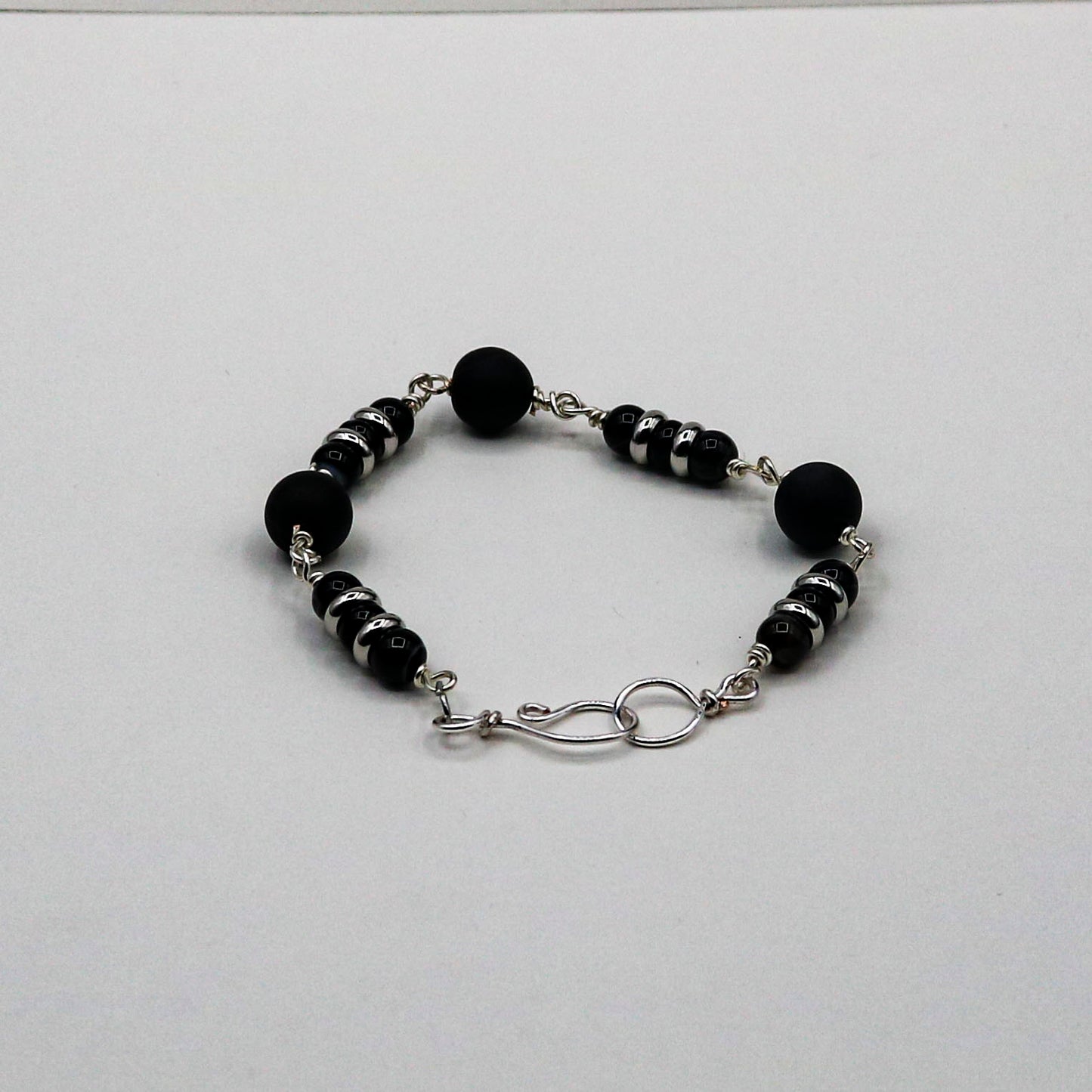 Black Sardonyx Link Bracelet