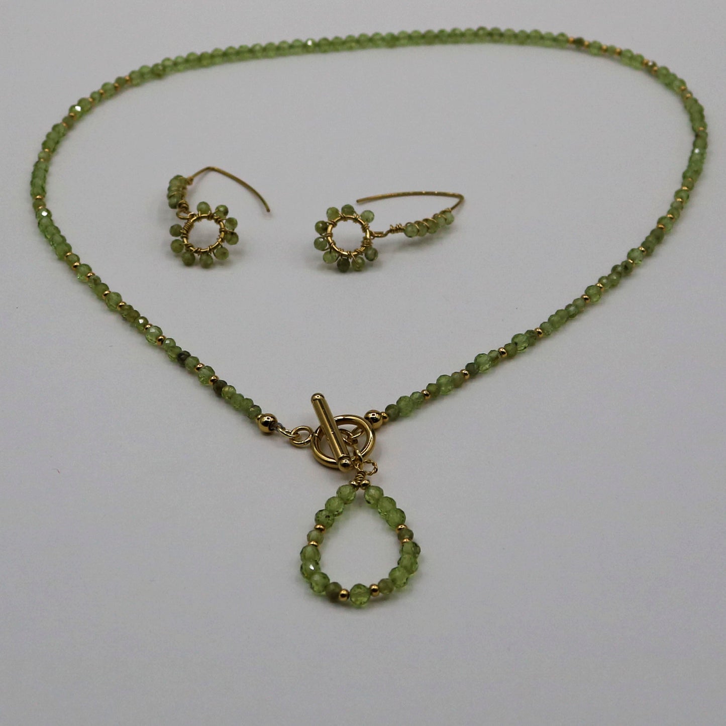 Peridot Teardrop Necklace