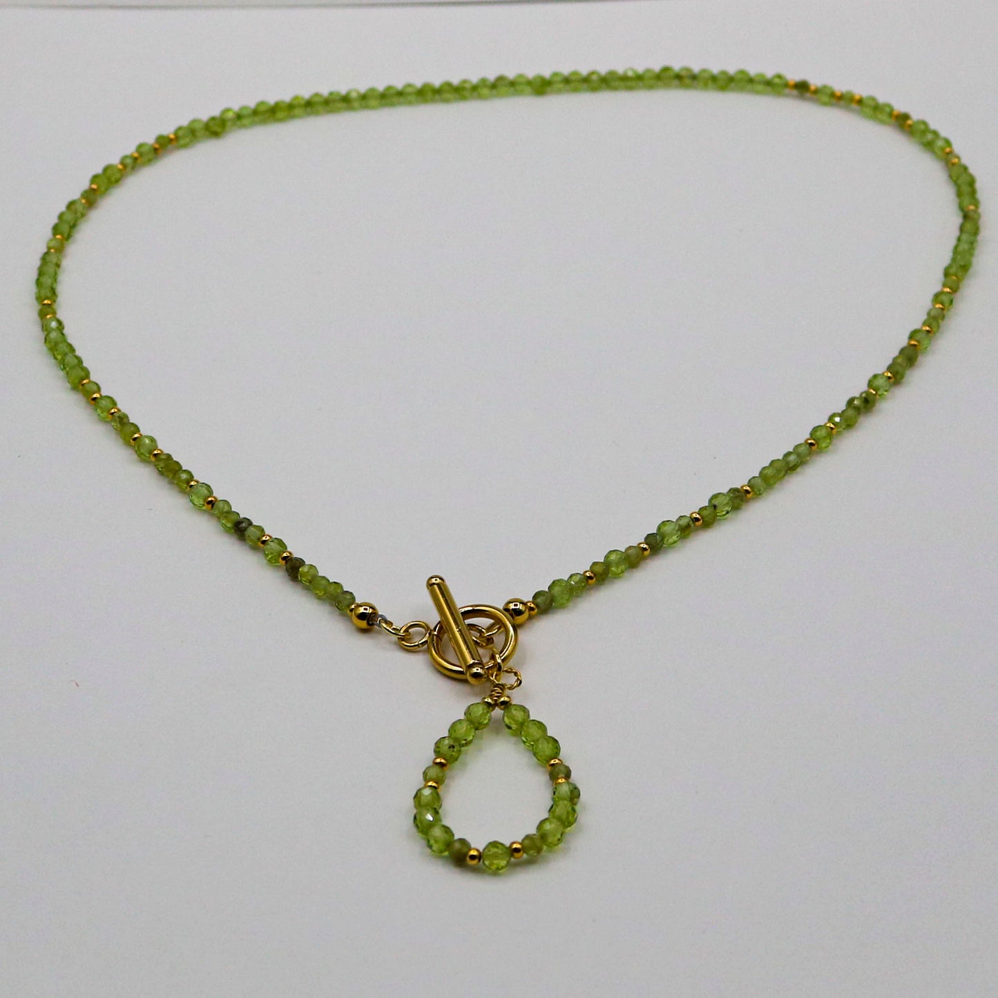 Peridot Teardrop Necklace