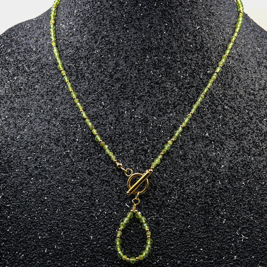 Peridot Teardrop Necklace