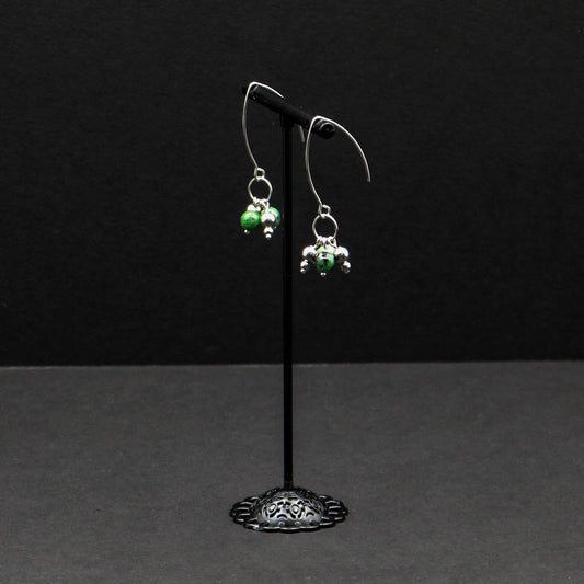 Ruby in Zoisite Marquise Earrings