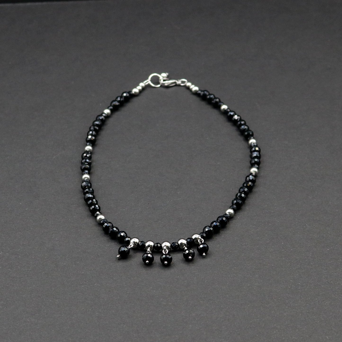 Black Onyx & Silver Necklace