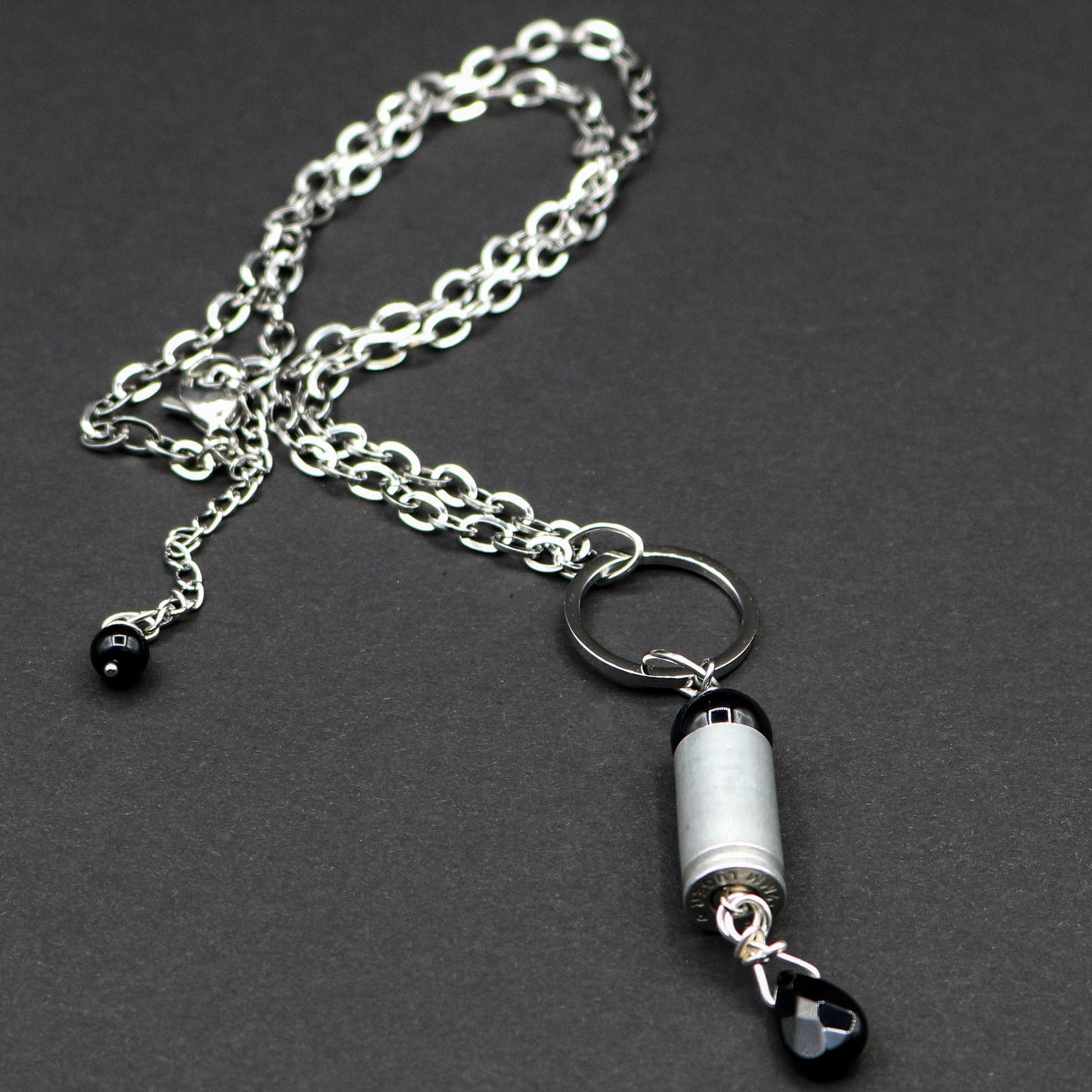 Hi-Caliber Brass & Black Onyx Necklace