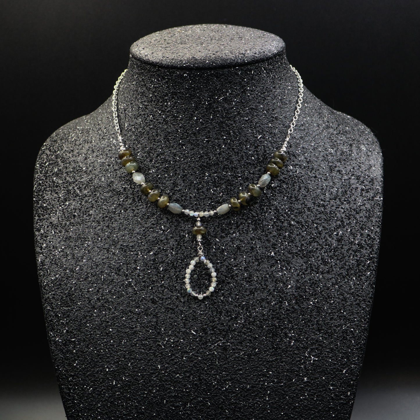 Labradorite Teardrop Necklace