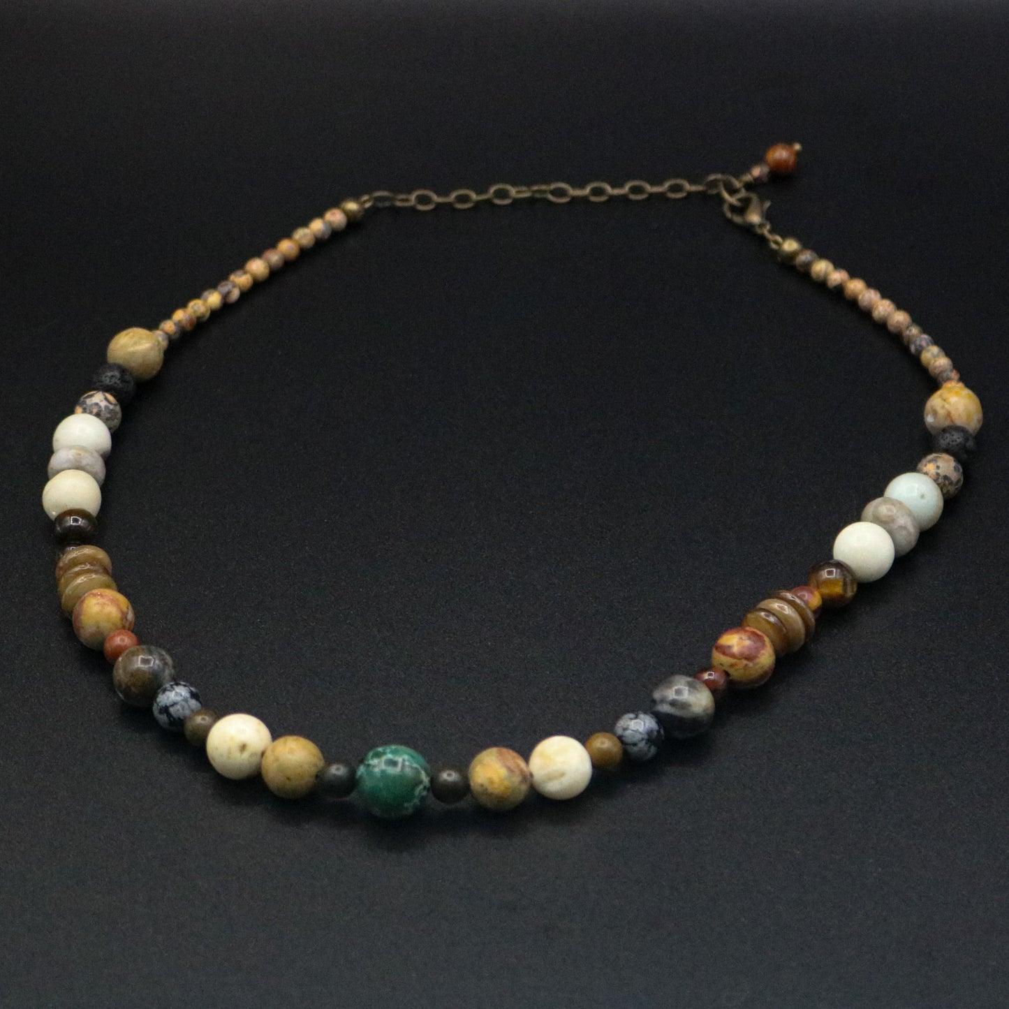 Mixed Gemstone Choker Style Necklace