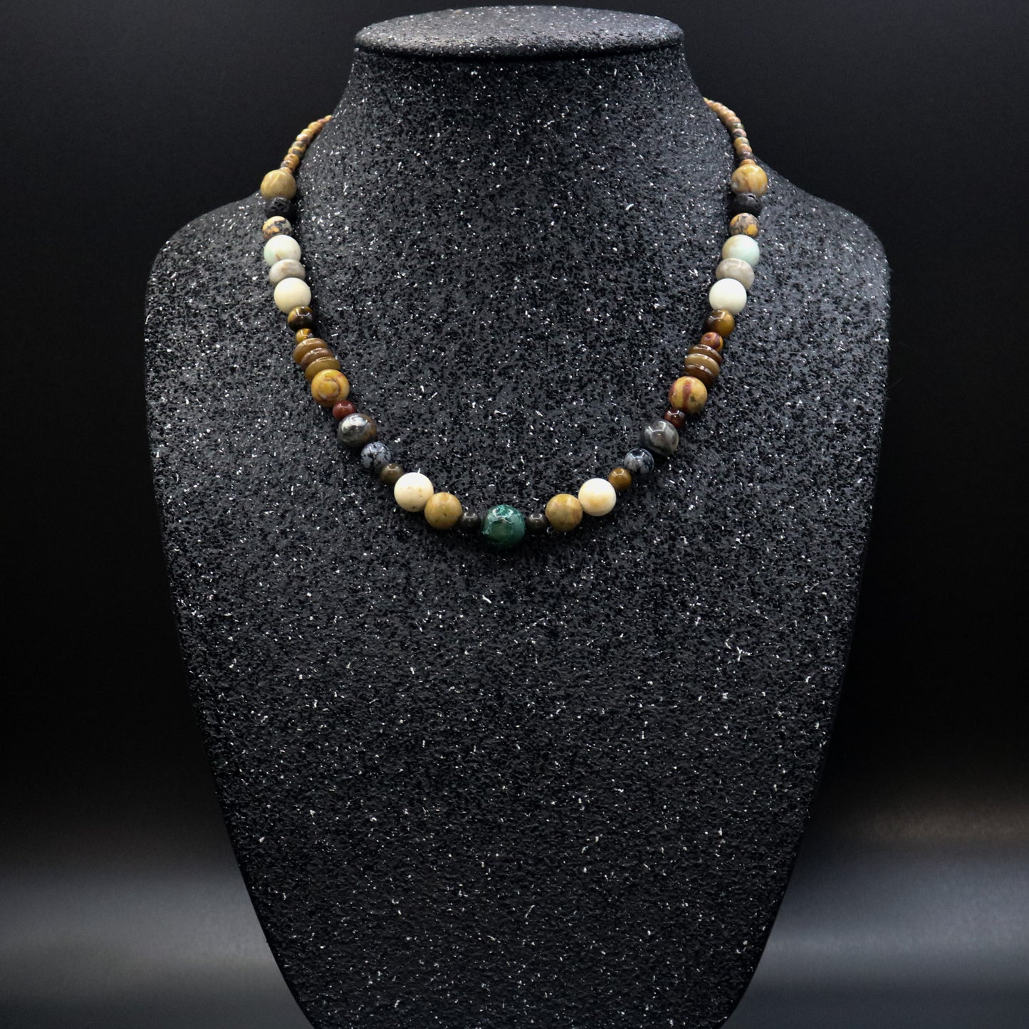 Mixed Gemstone Choker Style Necklace