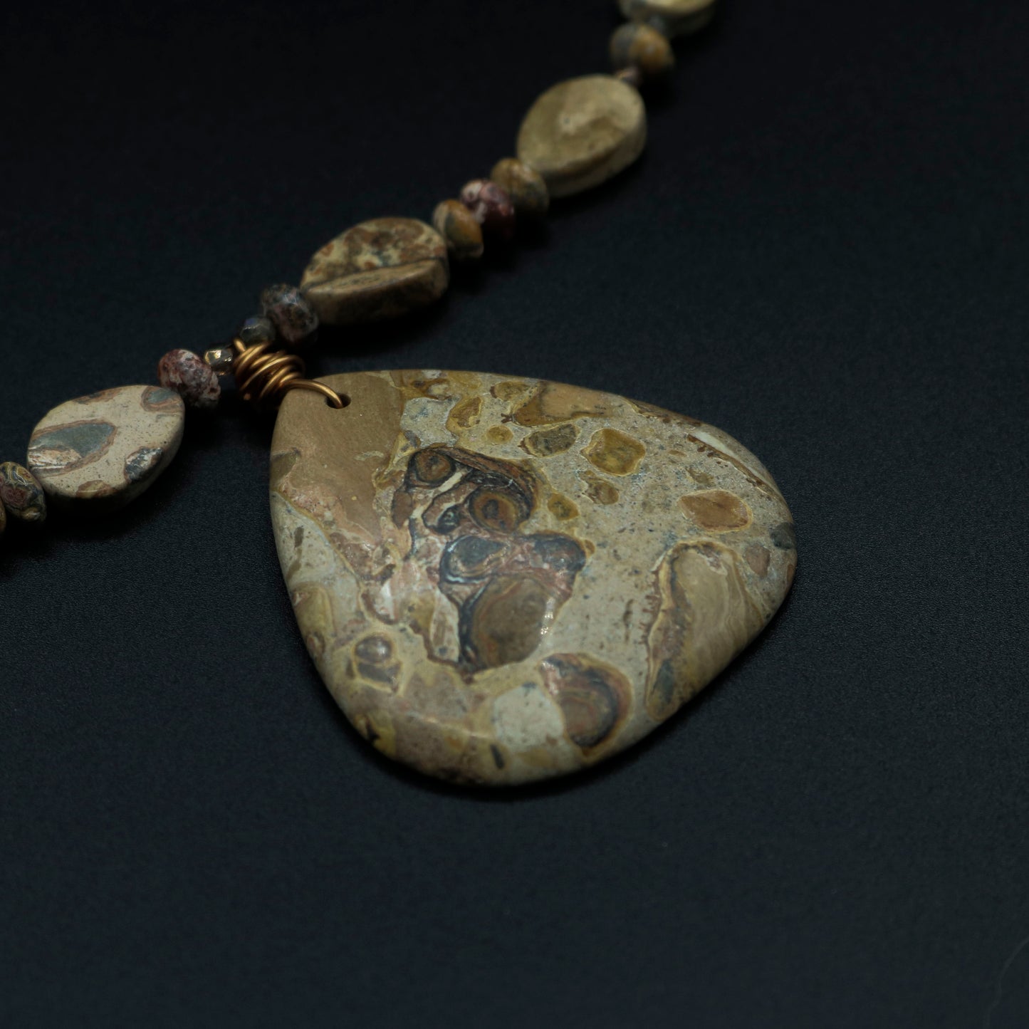 Leopard-skin Jasper Necklace