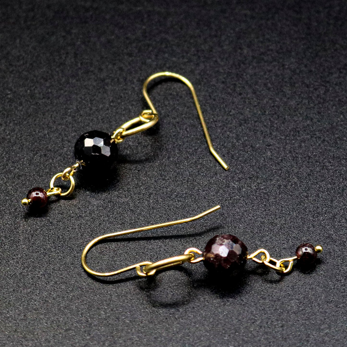 Red Garnet Dangle Earrings