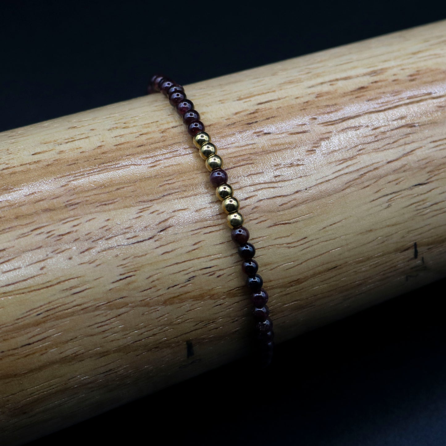 Red Garnet & Gold Bracelet 1