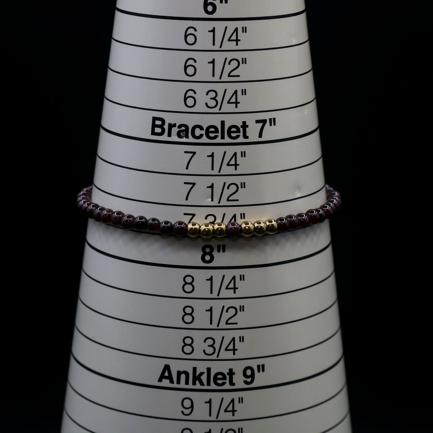 Red Garnet & Gold Bracelet 1