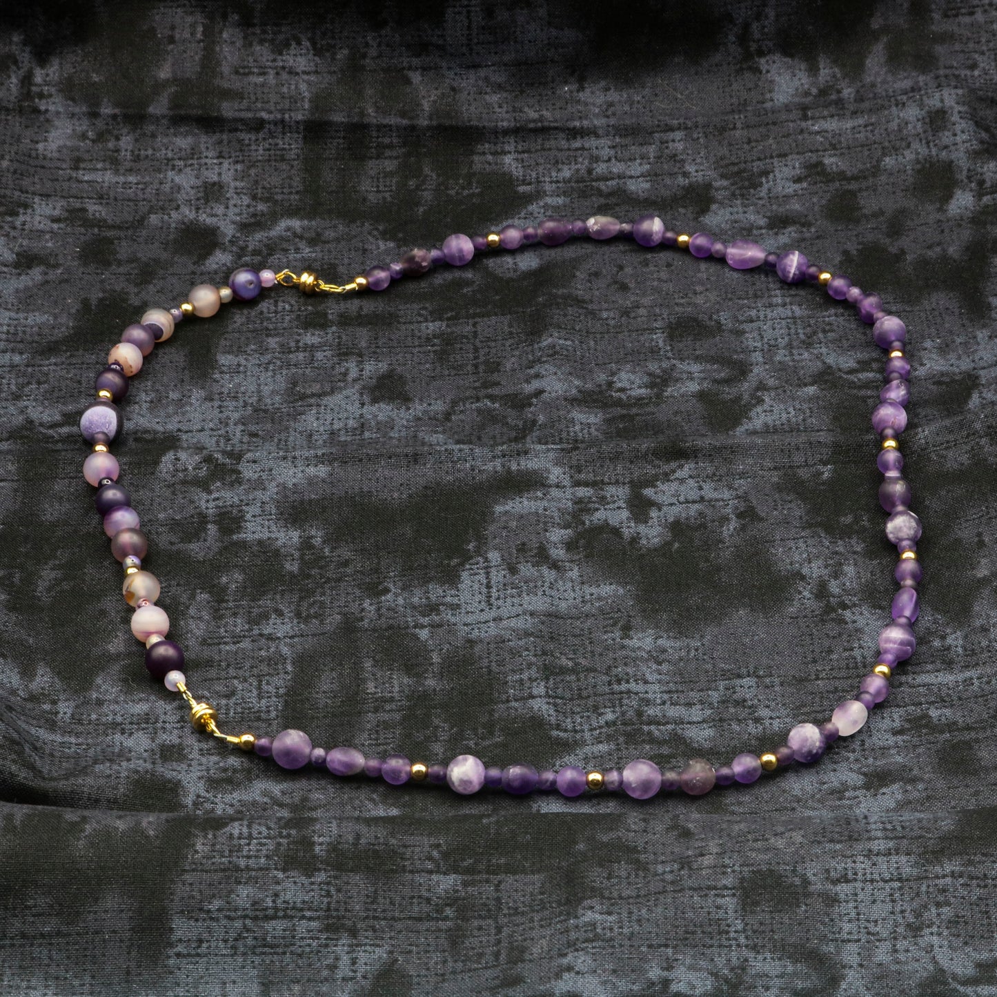 Amethyst & Quartz Necklace/Bracelet Combo