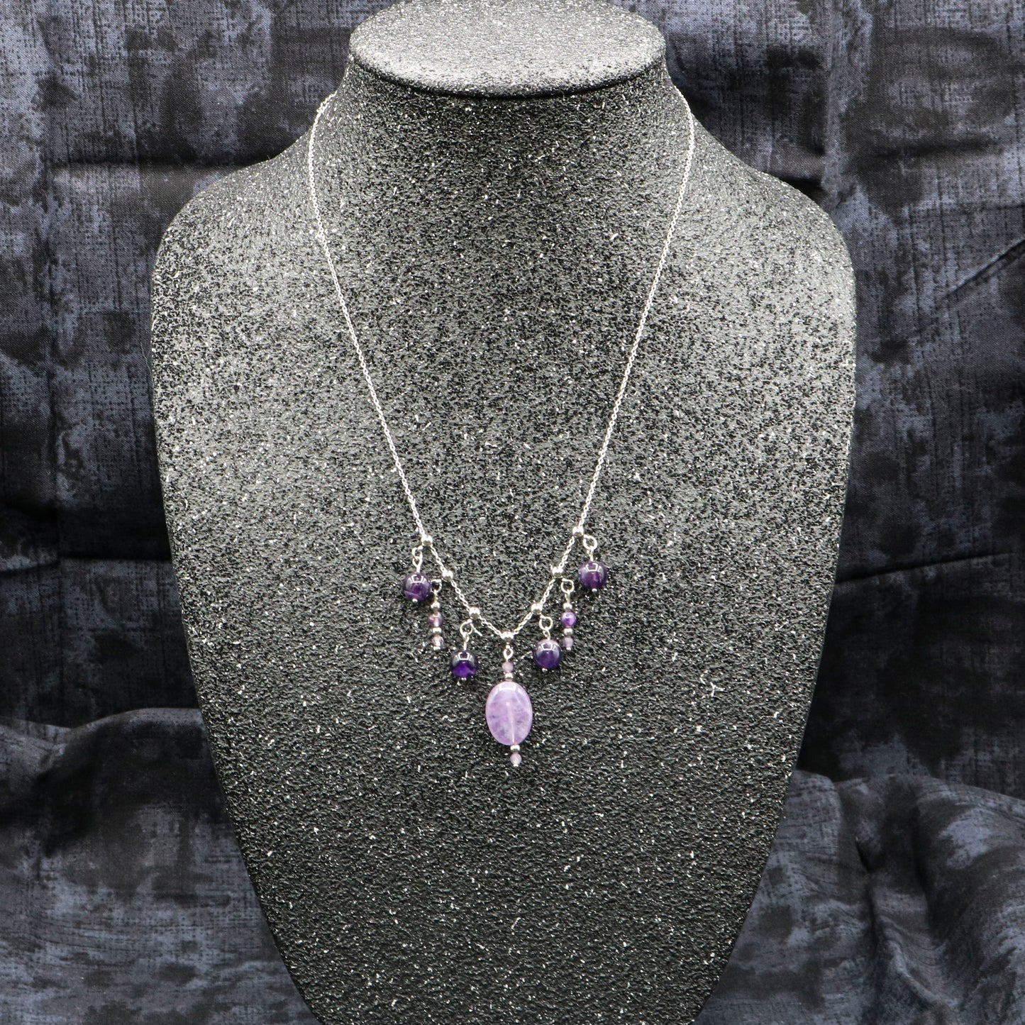 Amethyst Slider Bead Necklace