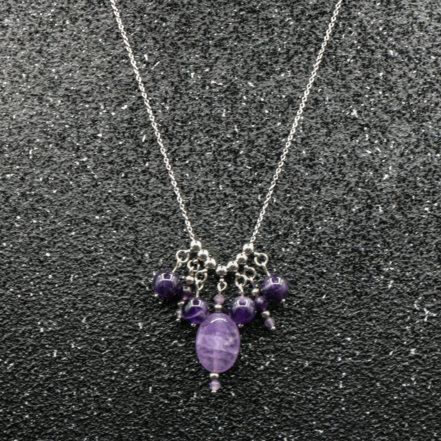 Amethyst Slider Bead Necklace