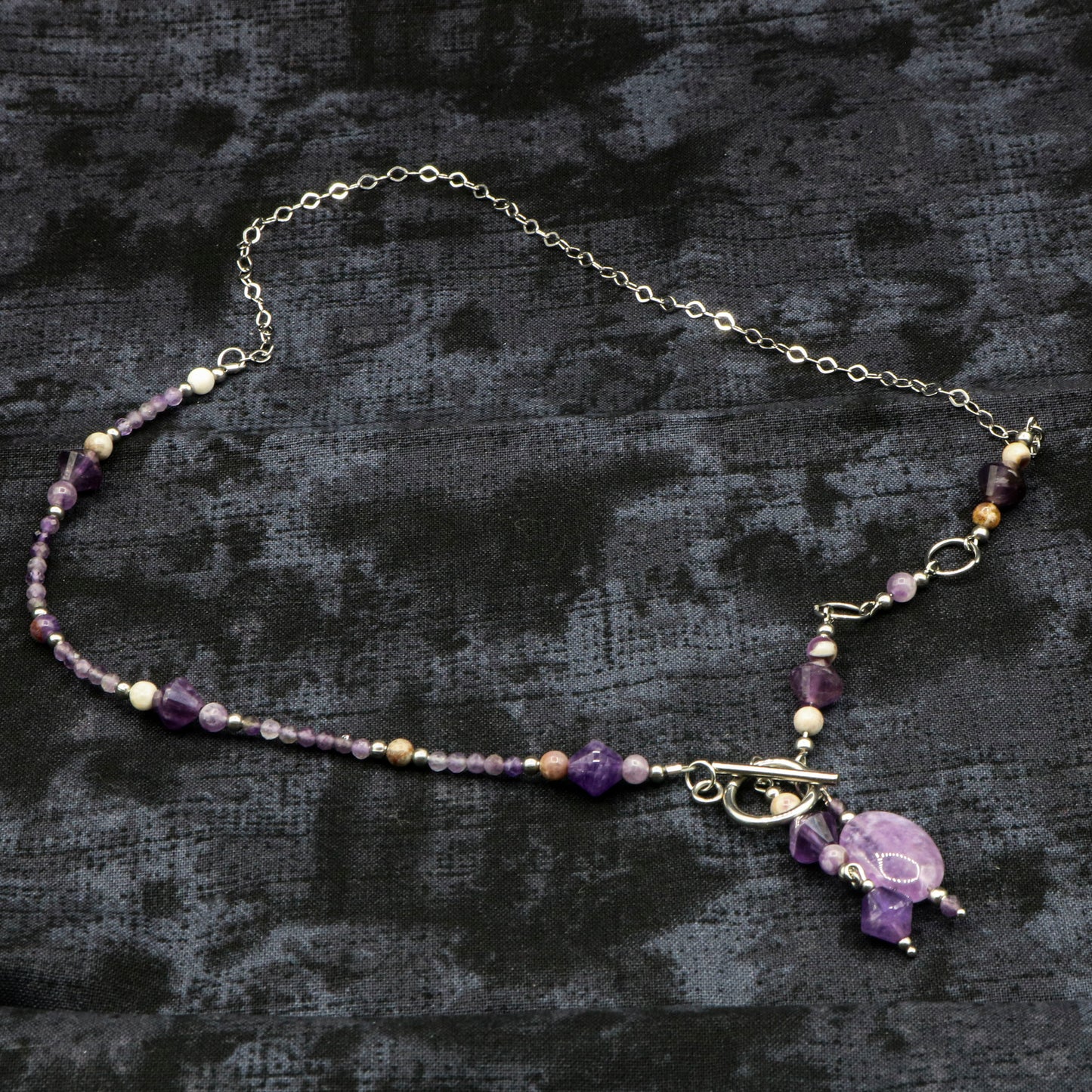 Amethyst Asymmetrical Necklace