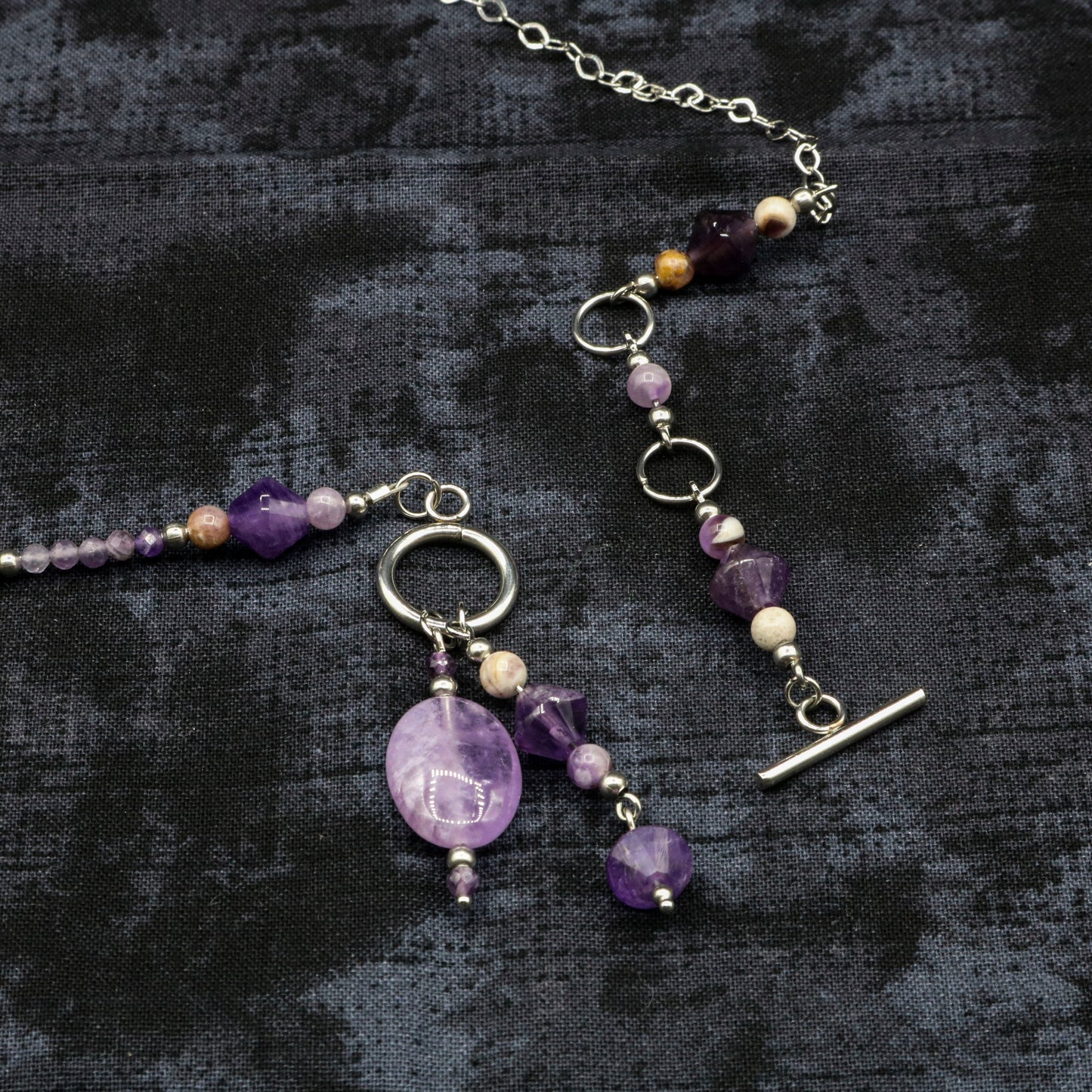 Amethyst Asymmetrical Necklace