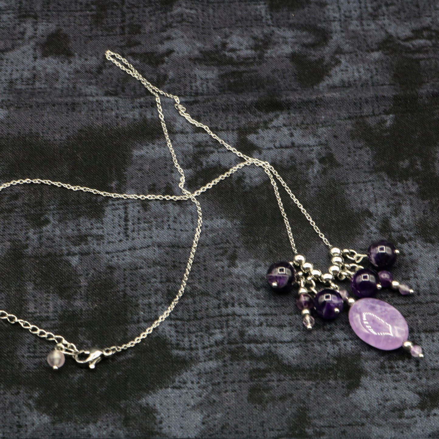 Amethyst Slider Bead Necklace