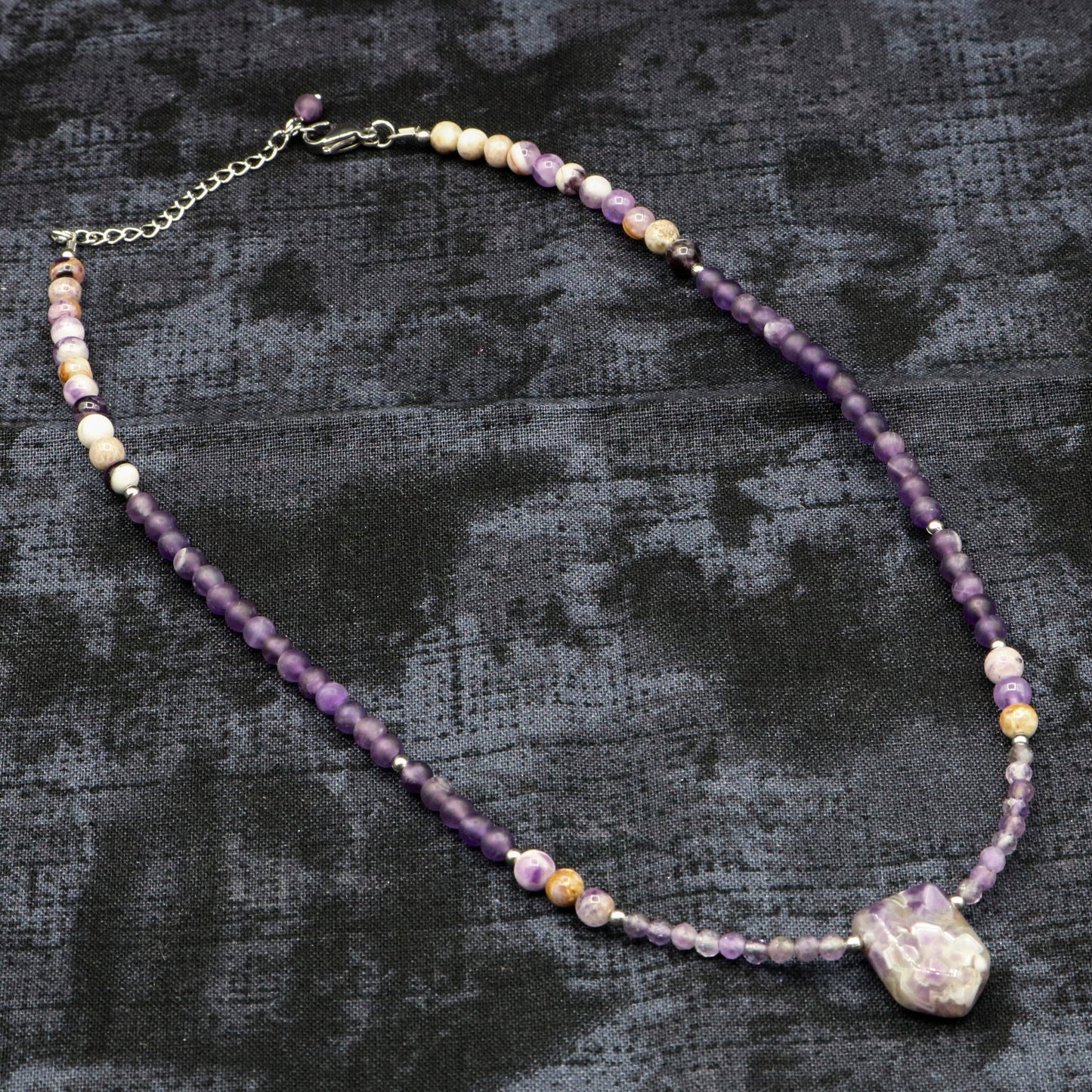 Amethyst Single Arrow Necklace