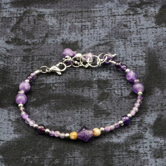 Amethyst Bracelet (adjustable)