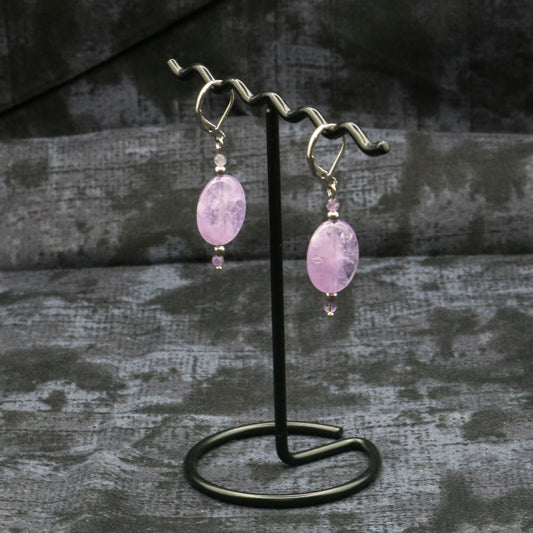 Lavender Cape Amethyst Oval Earrings