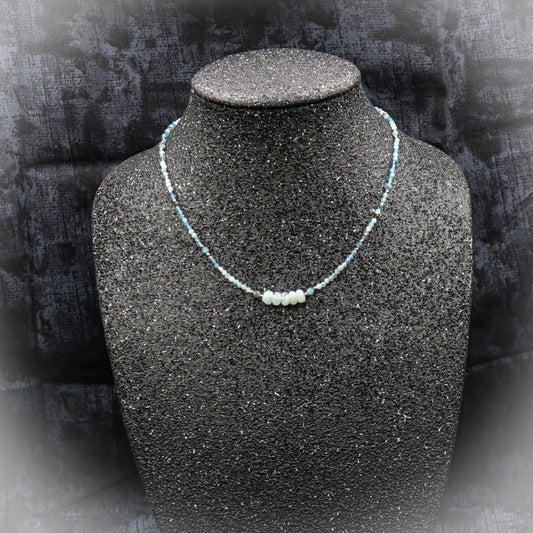 Aquamarine Choker Style Necklace