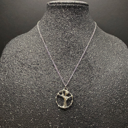 Soft Solder Tree of Life Pendant Necklace