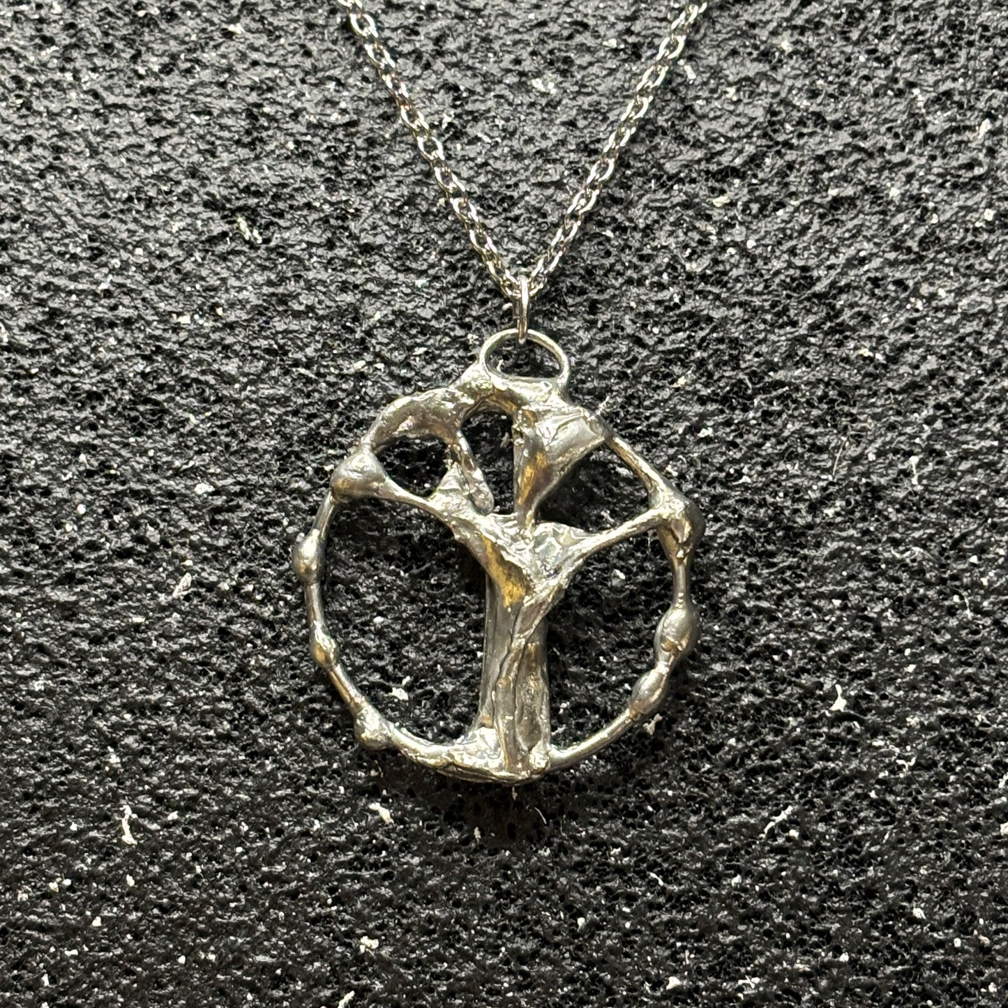 Soft Solder Tree of Life Pendant Necklace