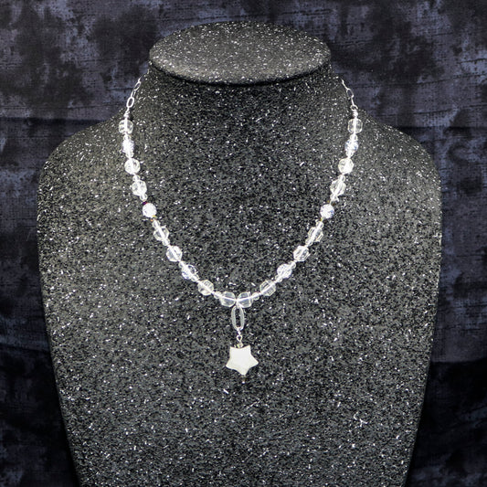 Clear Quartz Star & Chain Necklace