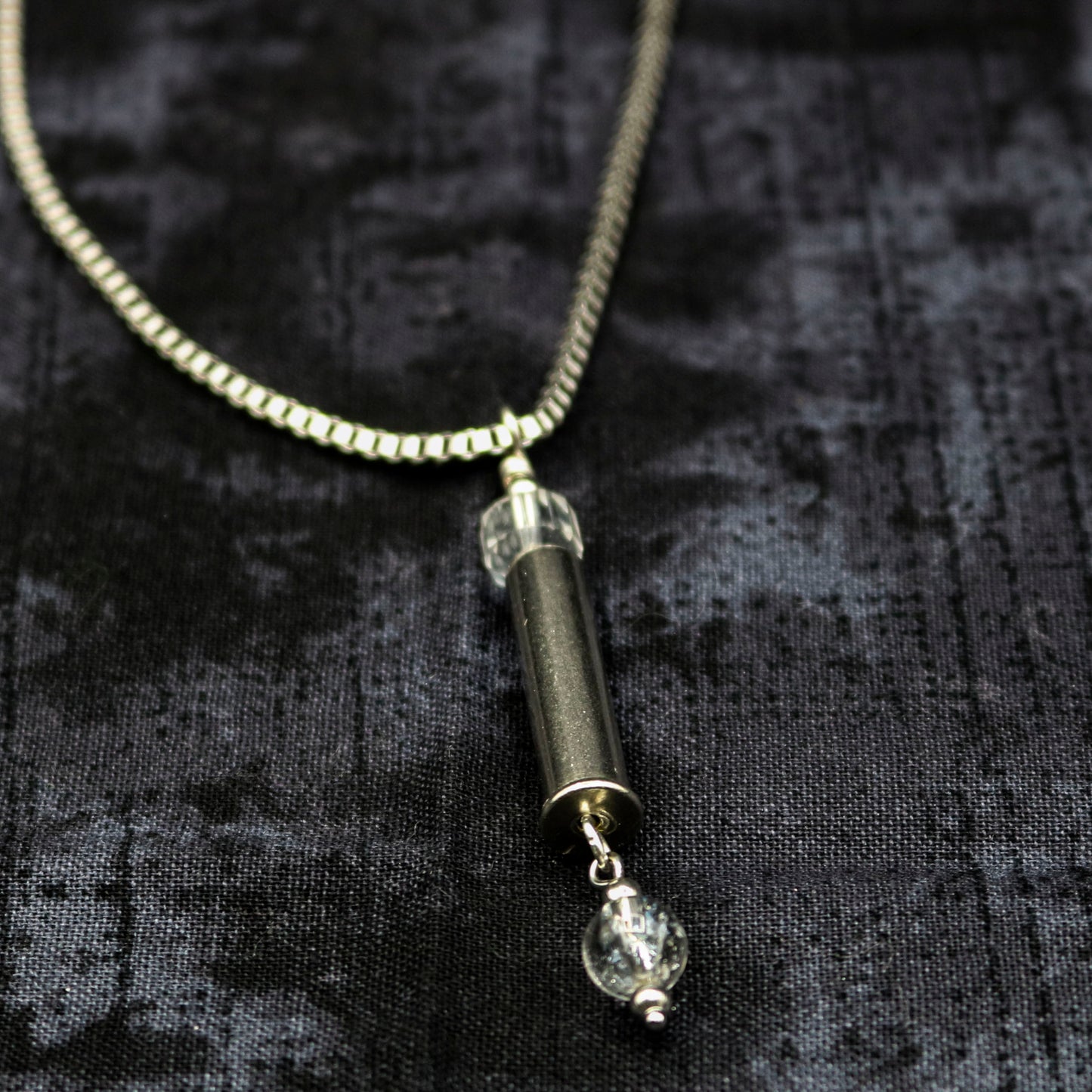 Hi-Caliber Brass with Clear Quartz Dangle