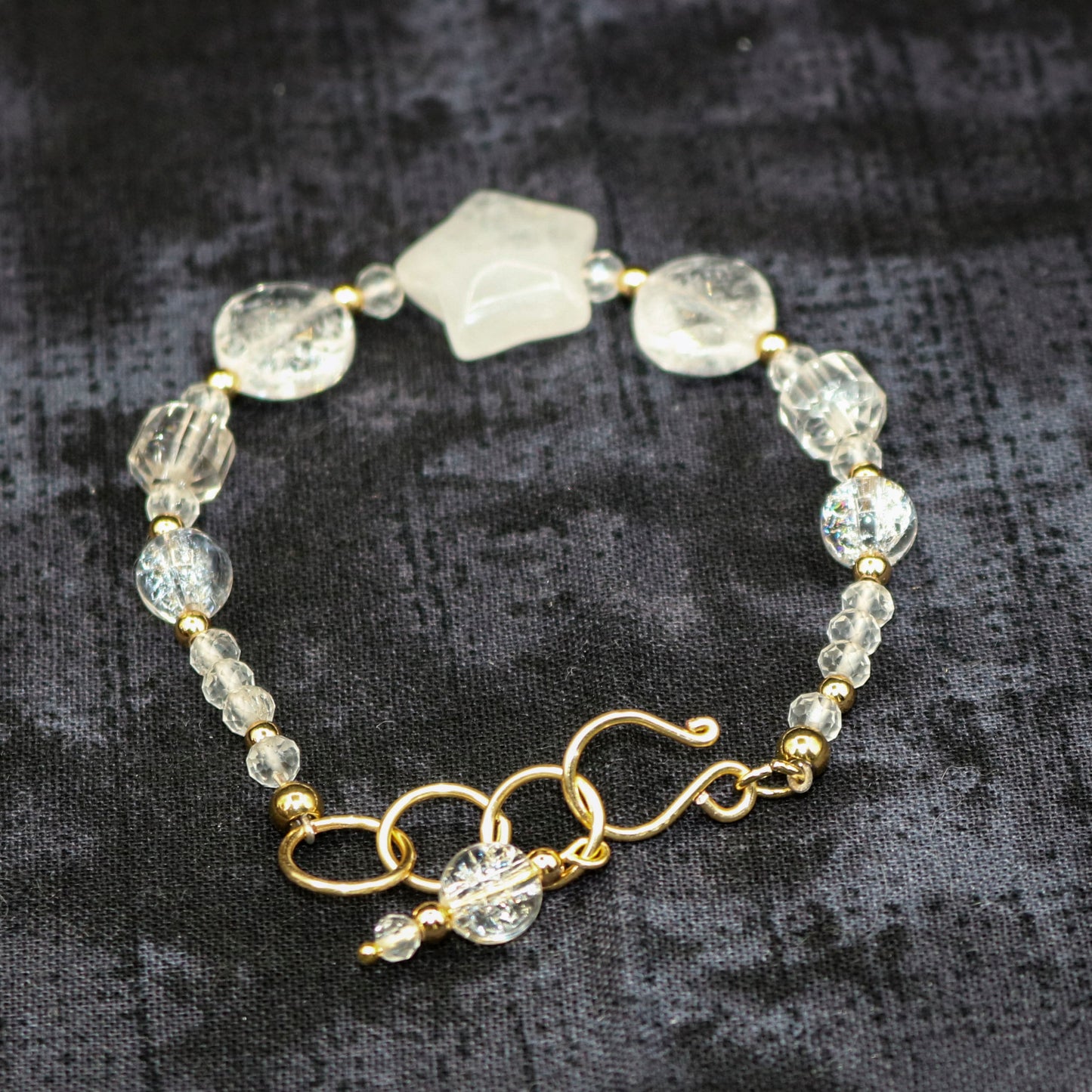 Clear Quartz Star Bracelet