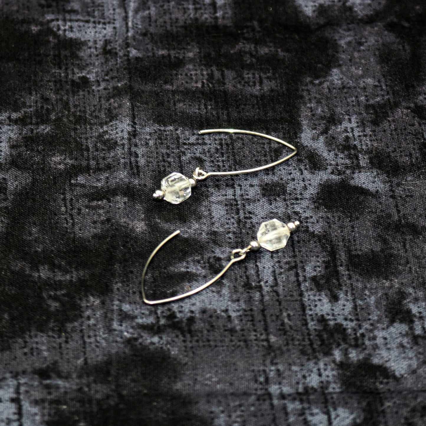 Clear Quartz Marquise Earrings