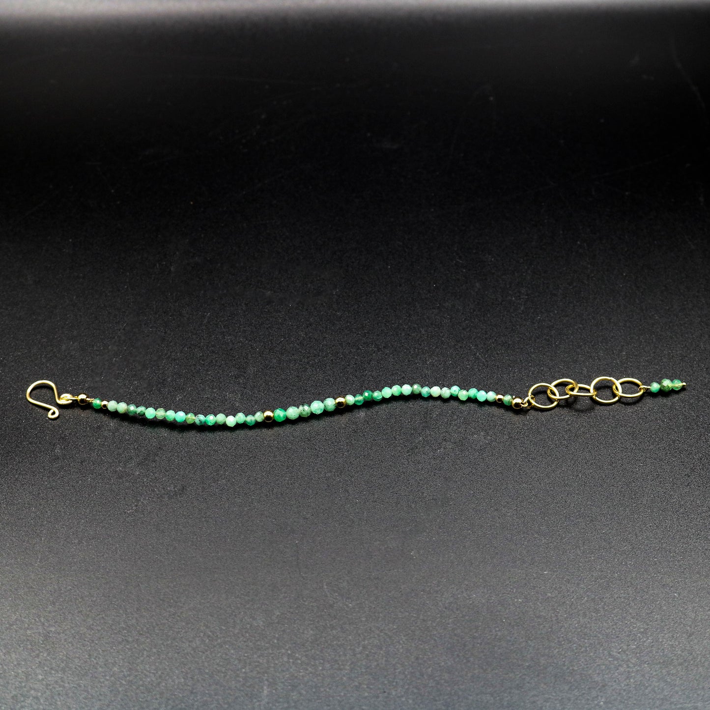 Emerald Skinny Bracelet