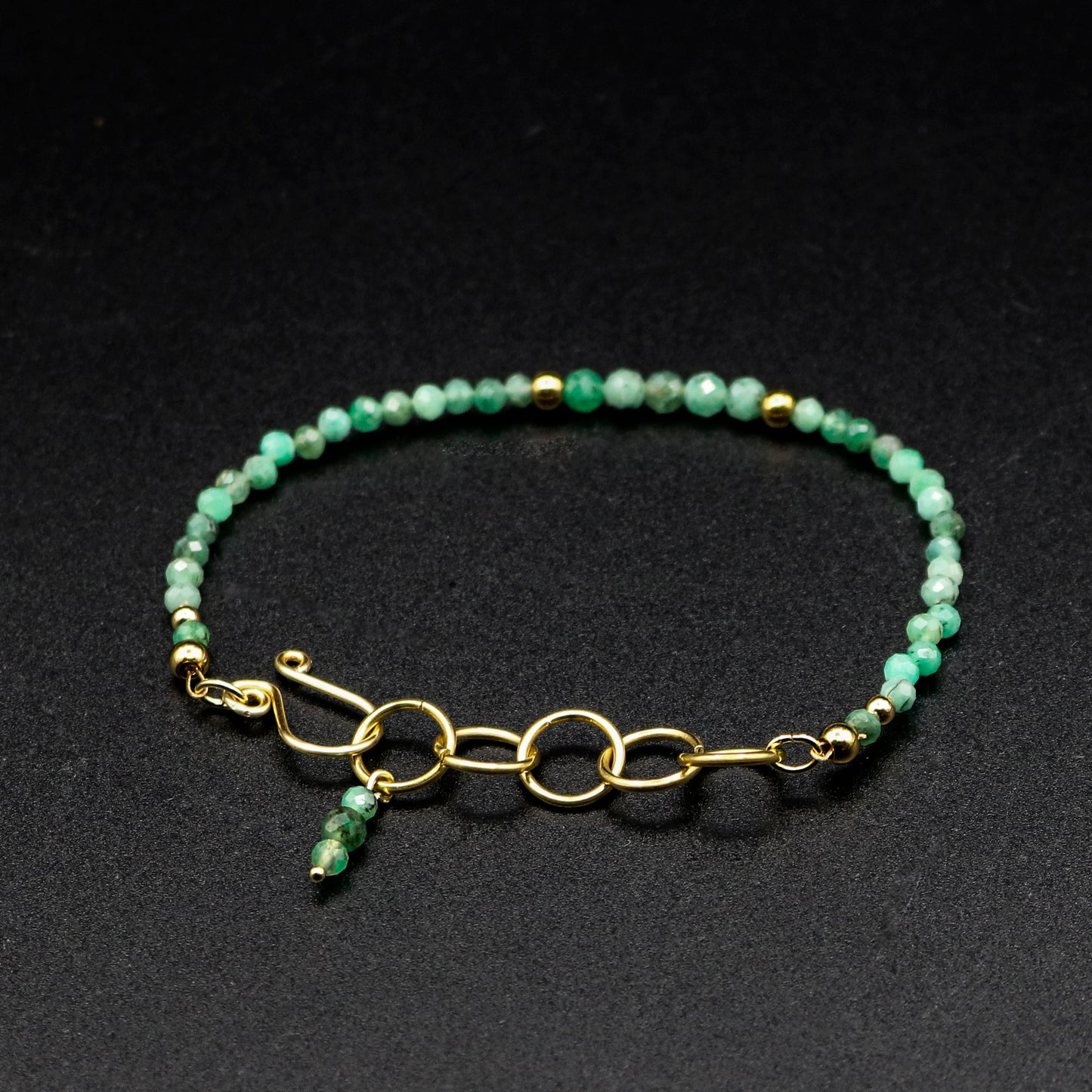 Emerald Skinny Bracelet