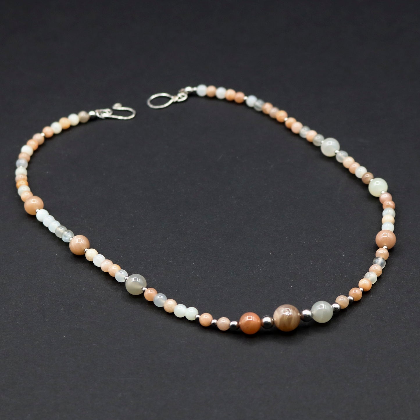 Multi-Color Moonstone Necklace